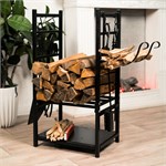 Дровница для камина разборная 103-208R-B металл 103-208R-B - фото 119611