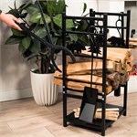 Дровница для камина разборная 103-208R-B металл 103-208R-B - фото 119612