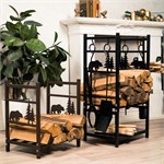 Дровница для камина разборная 103-208R-B металл 103-208R-B - фото 119614