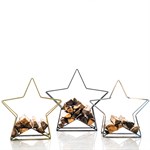 Дровница для дачи Звезда 66-927 металл цв.золотой 66-927 - фото 119639