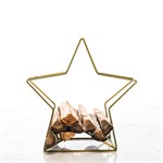 Дровница для дачи Звезда 66-927 металл цв.золотой 66-927 - фото 119643