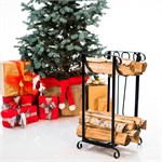 Дровница  с аксессуарами для камина 500-59 металл 500-59 - фото 119653