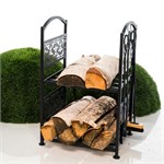 Дровница с узором кованая для камина 103-201B высота 70см 103-201B - фото 119662