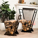 Дровница разборная для камина 103-220R-Br металл 103-220R-Br - фото 119690