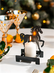 Подсвечник новогодний Символ года Лошадь 730-094 металл 730-094 - фото 120422
