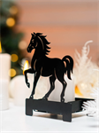 Подсвечник новогодний Символ года Лошадь 730-094 металл 730-094 - фото 120425