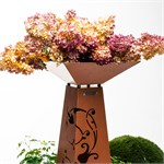 стильный металлический вазон