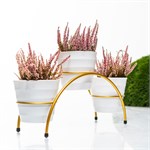 стильная цветочница на 3 кашпо