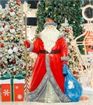 объёмная фигура дед мороз большой u09379 стеклопластик h=194 см купить цена