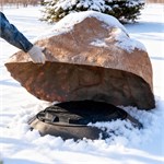 Декоративная крышка на люк Песчаник U07956 стеклопластик U07956 - фото 121112