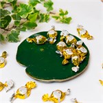 Декоративная подставка Лист кувшинки U09459 полистоун U09459 - фото 121333