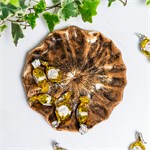 декоративная подставка лотос цв.золото