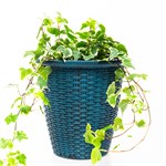 Кашпо Плетёное U09457 из полистоуна, высота 27 см, диаметр 20 см U09457 - фото 121504