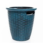Кашпо Плетёное U09457 из полистоуна, высота 27 см, диаметр 20 см U09457 - фото 121505