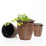 плетеные кашпо