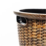 кашпо плетёное среднее U09456 полистоун