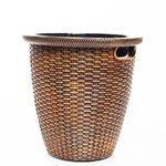 крупное плетёное кашпо высота 38 см диаметр 30 см