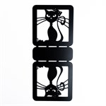 черный кот на кухне