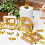 комплект кухонных аксессуаров цв.золотой