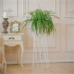 Напольная подставка для цветов цв.белый 66-405 d=22см 66-405 - фото 122152