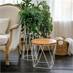 Напольная подставка для цветов цв.белый 66-405 d=22см 66-405 - фото 122157