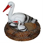 Гнездо с аистами из полистоуна Гнездо с аистами из полистоуна