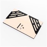 Настенная полка с кронштейнами 702-246B-DL52 металл, ЛДСП 702-246B-DL52 - фото 122384