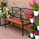 садовый диван 941-013 металл ДПК дерево