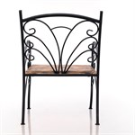 кресло из металла и дпк или дерева