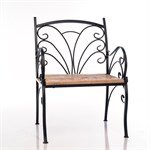 садовое кресло ДПК металл