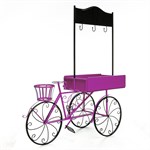 велотелега розовая для рекламы магазина сада кафе