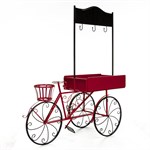 рекламная стойка телега 59-377 металл дерево h=207