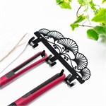 вешалка на 3 крючка чёрная металл прихожая коридор