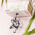 Магнитный декор для невидимой полки  Кот на люстре 705-126 металл 705-126B - фото 122839