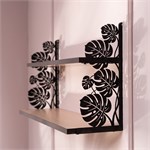 металлическая полка ЛДСП монстера 702-260B-DL60 декор