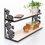 полка с кронштейнами монстера 60 см кухня тропический