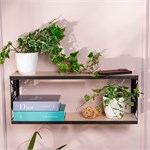 настенная 2-х уровневая полка Листья монстеры 702-260B-DL60