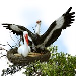 Садовая фигура Аисты