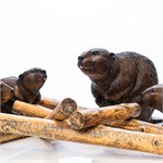 Фигура садовая Бобёр малый U09389 стеклопластик h=35 см U09389 - фото 123267