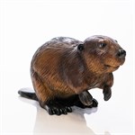 Фигура садовая Бобёр малый U09389 стеклопластик h=35 см U09389 - фото 123273