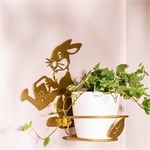 металлическая цветочница