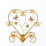 разборная подставка золотая 41-024R бабочки сердце
