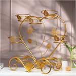 подставка для растений 41-024R разборная золотая