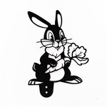 заяц в саду