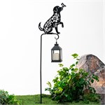 шпалера для цветов дача собака с бабочкой