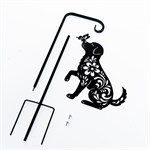 шпалера разборная Собака с бабочкой 202-094R