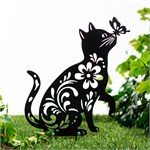 фигура садовая Кошка с бабочкой 801-500R