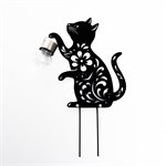 декоративная фигура кошка металл 44 см