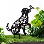 фигура садовая Собачка и бабочка 801-505R