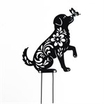 декоративная фигура собачка металл 45 см